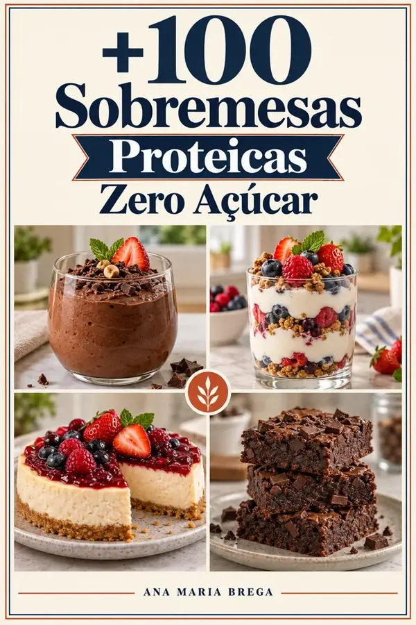 +100 Sobremesas Proteicas Zero Açúcar