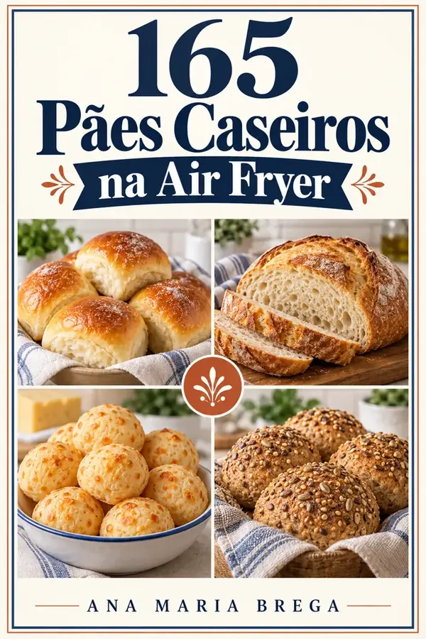 165 Pães Caseiros na Air Fryer
