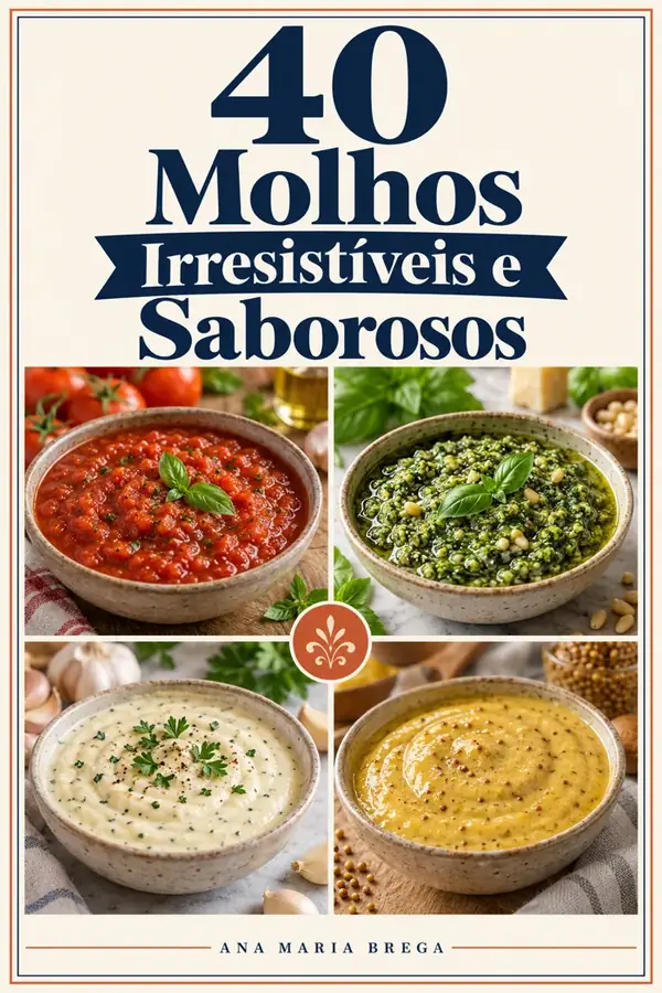 40 Molhos Irresistíveis e Saborosos