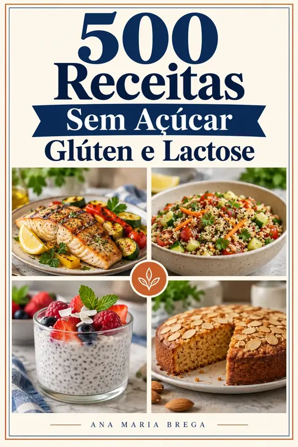 500 Receitas Sem Açúcar Glúten e Lactose