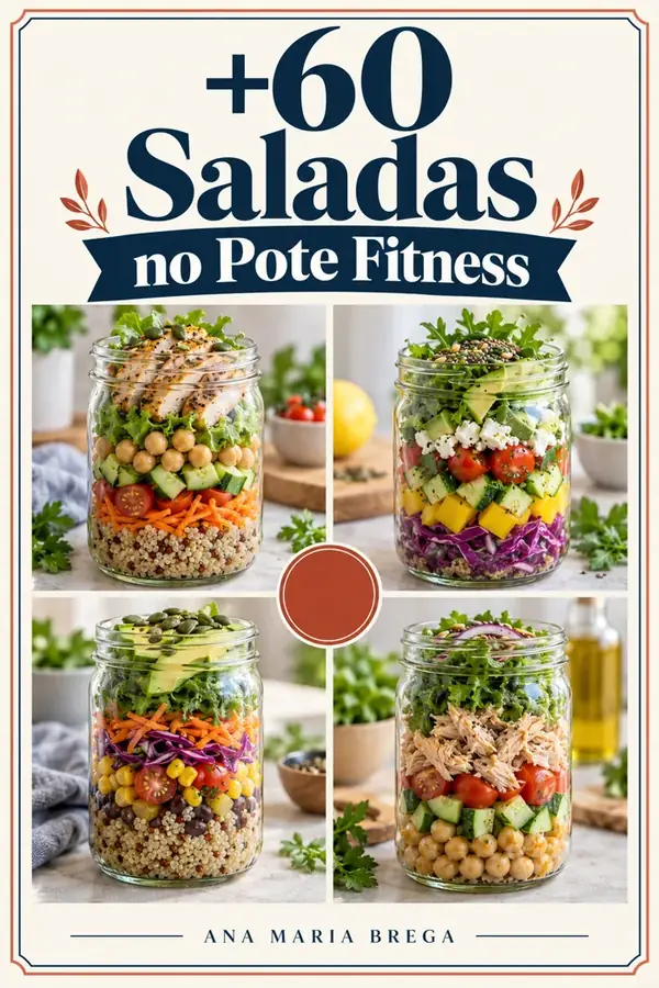 60 Saladas no Pote Fitness