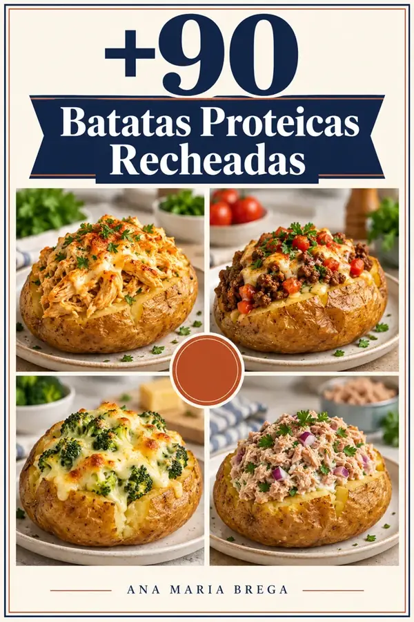 +90 Batatas Proteicas Recheadas