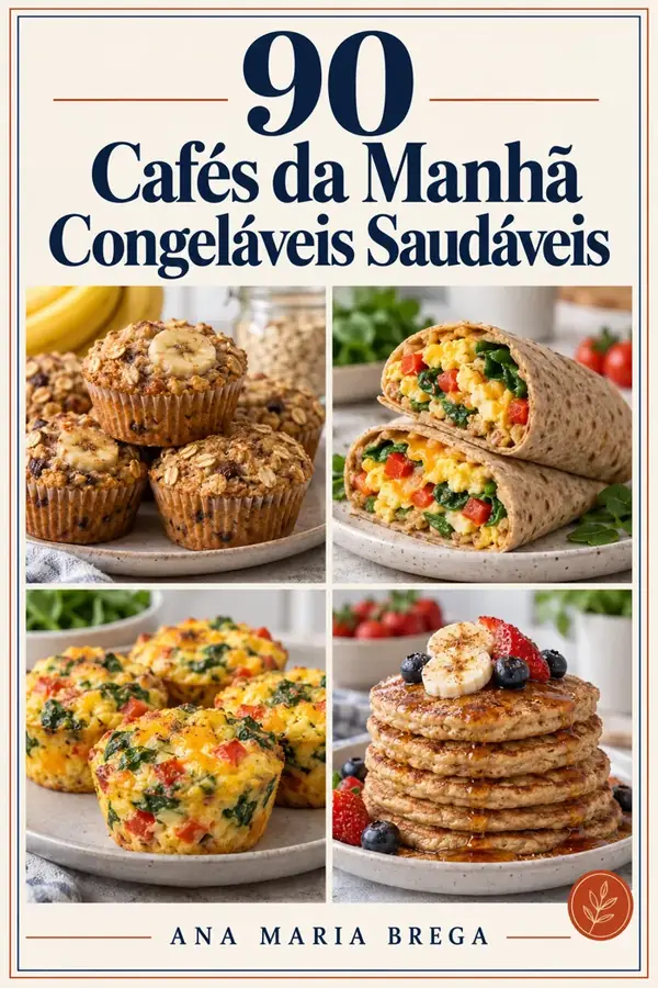 90 Cafés da Manhã Congeláveis Saudáveis