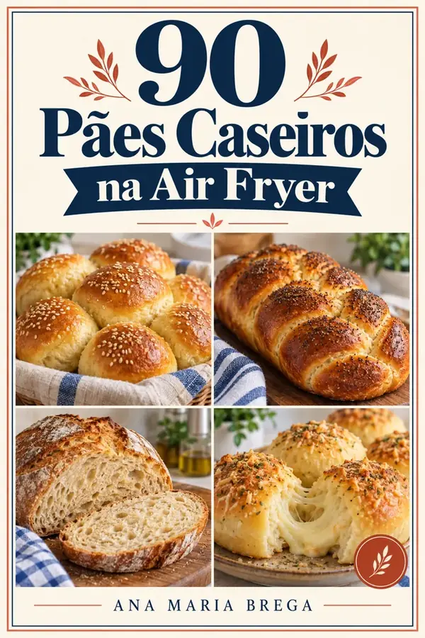 +90 Pães Caseiros na Air Fryer