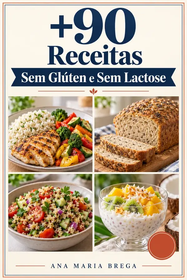 +90 Receitas Sem Glúten e Sem Lactose