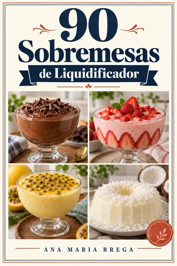 90 Sobremesas de Liquidificador