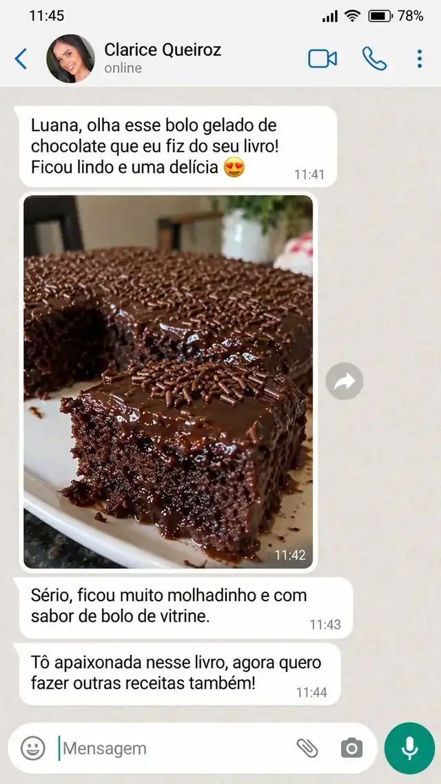 Mensagem de cliente