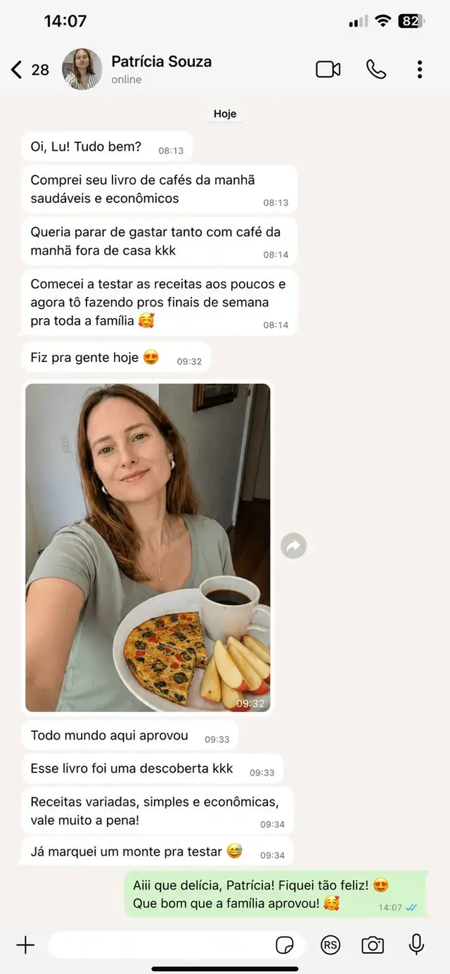 Mensagem de cliente