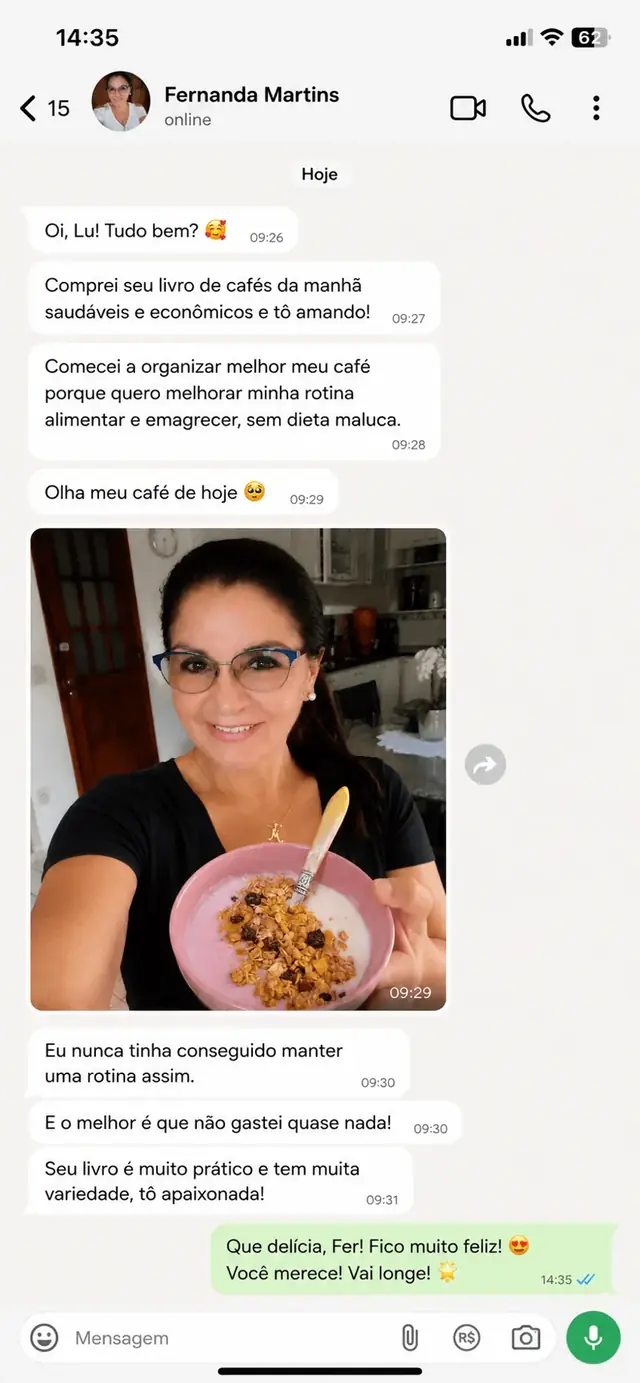 Mensagem de cliente