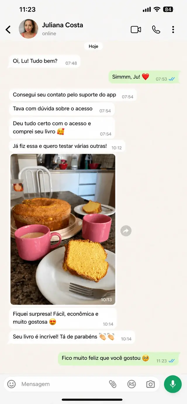 Mensagem de cliente