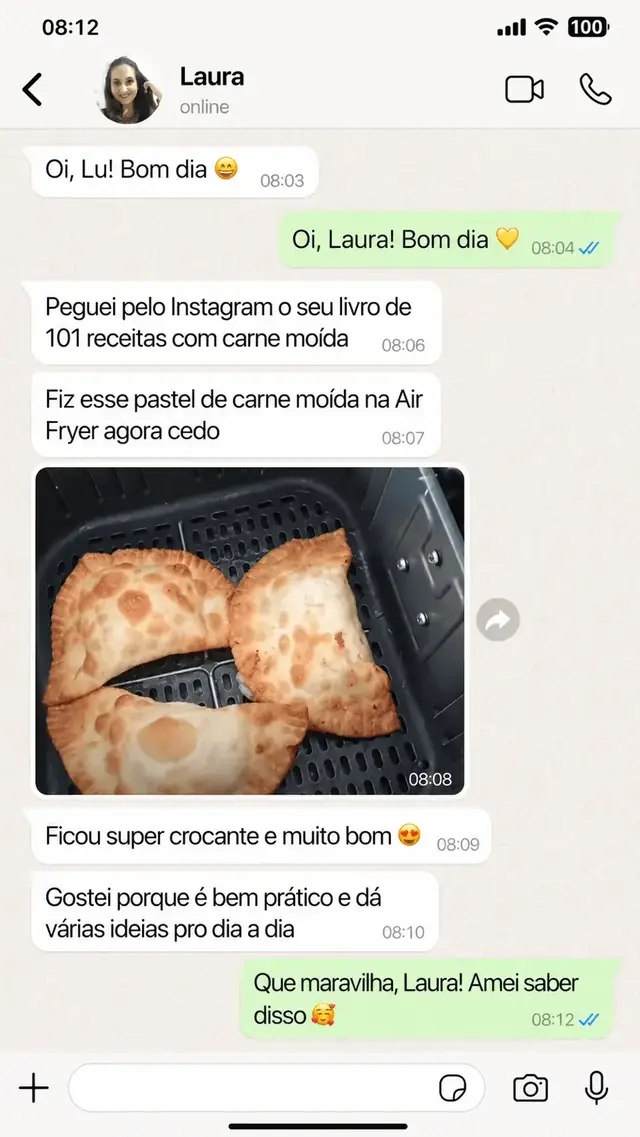 Mensagem de cliente