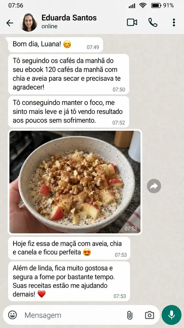 Mensagem de cliente