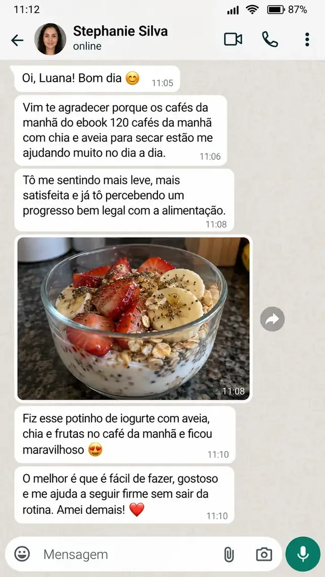 Mensagem de cliente