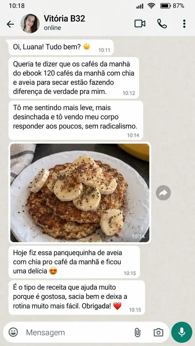 Mensagem de cliente