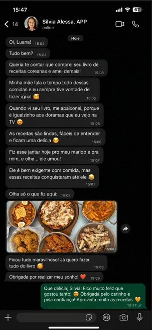 Mensagem de cliente