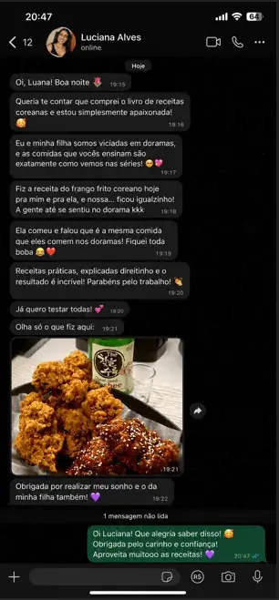 Mensagem de cliente