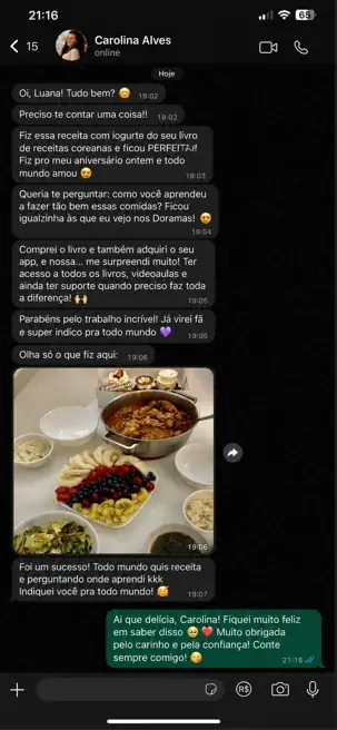 Mensagem de cliente