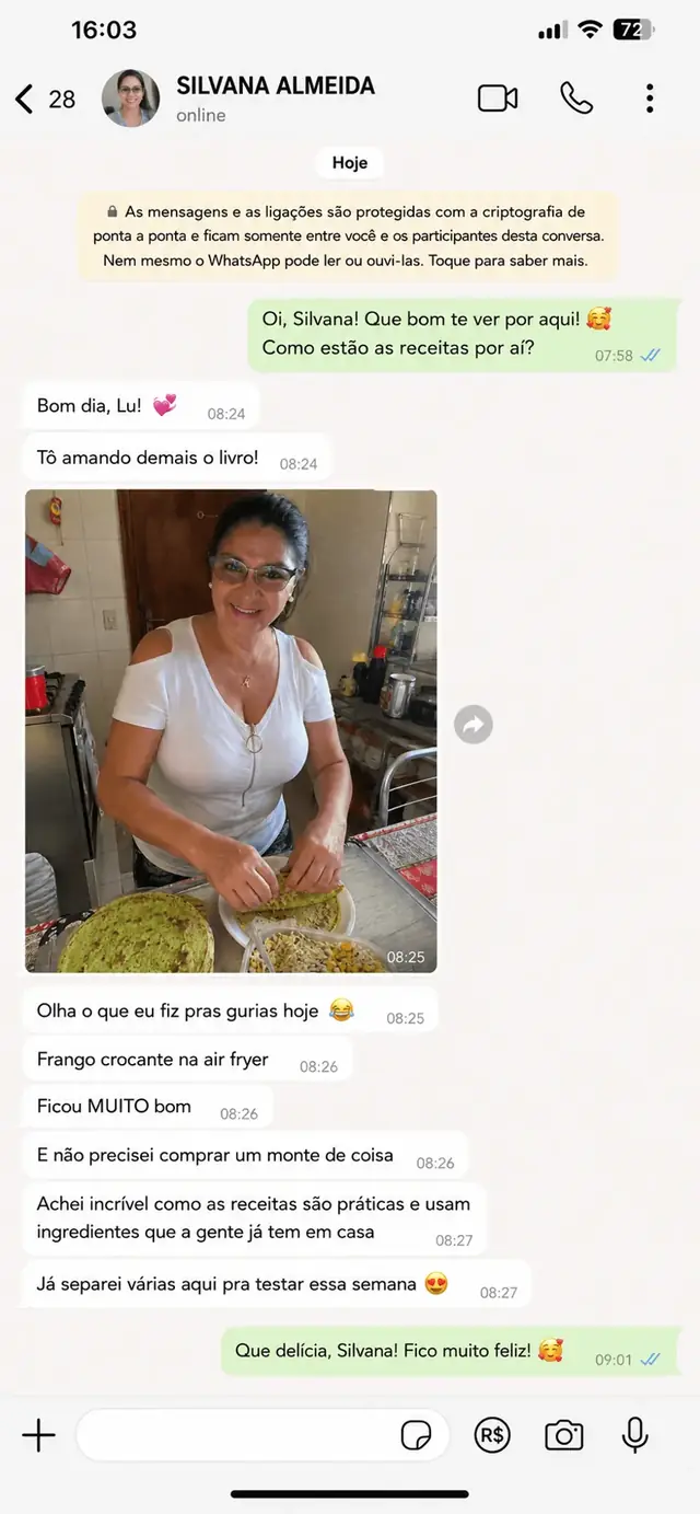 Mensagem de cliente