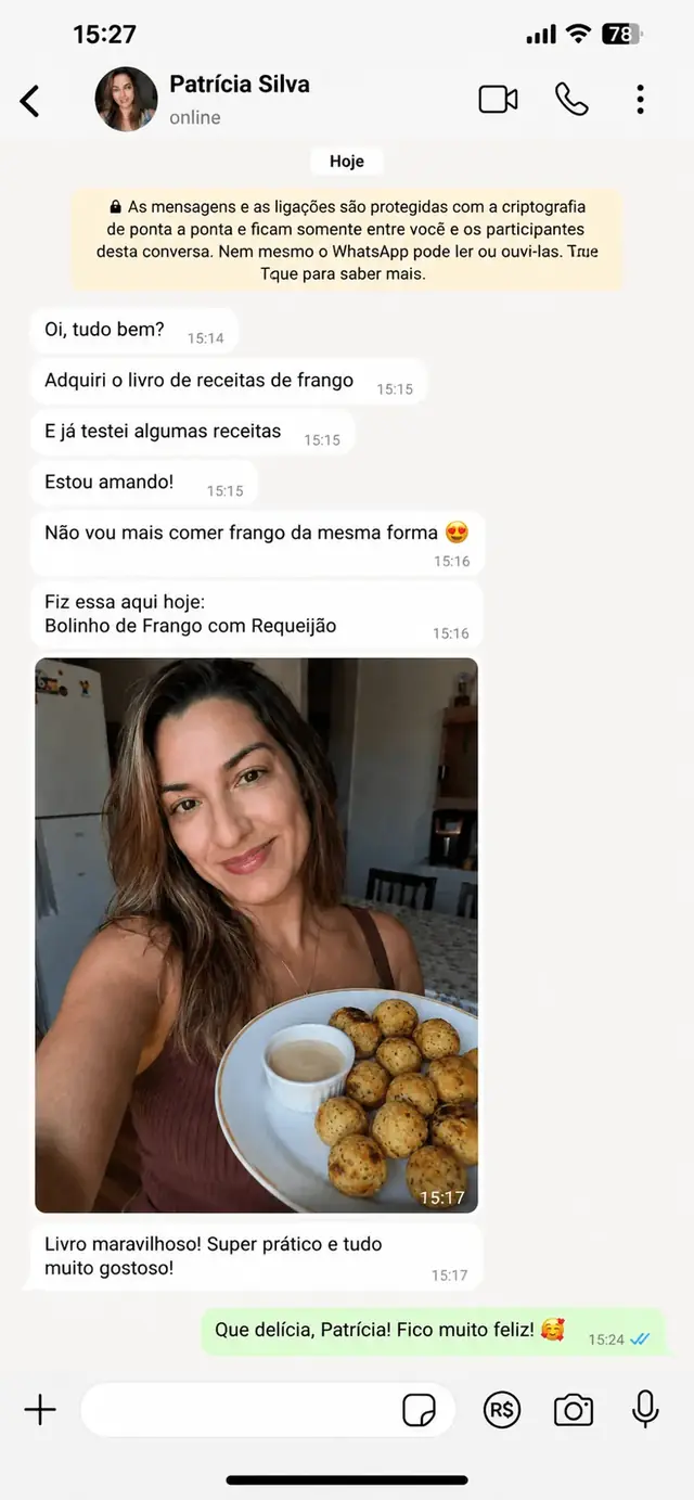 Mensagem de cliente