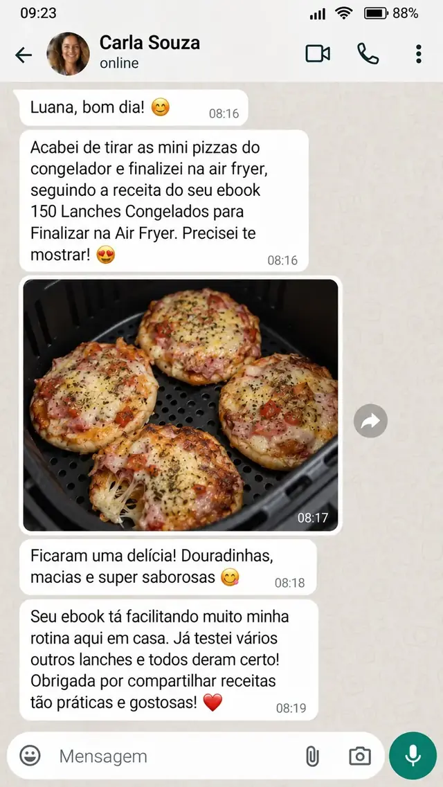 Mensagem de cliente