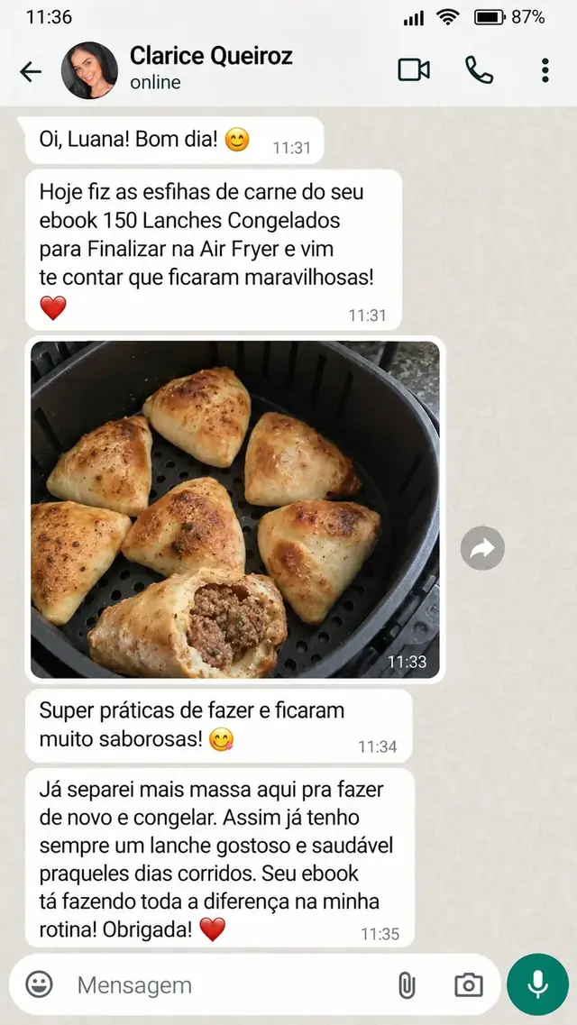 Mensagem de cliente