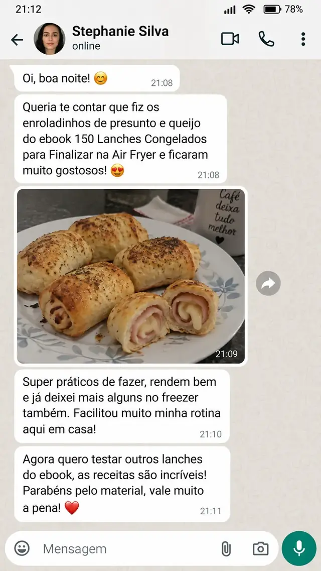 Mensagem de cliente