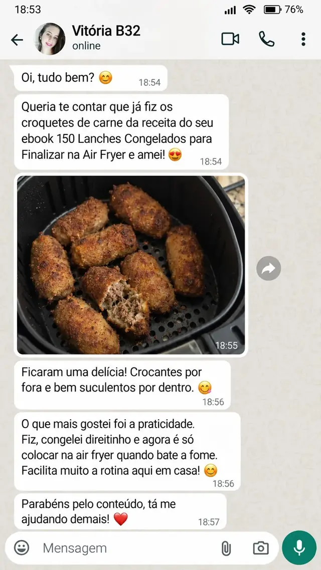 Mensagem de cliente