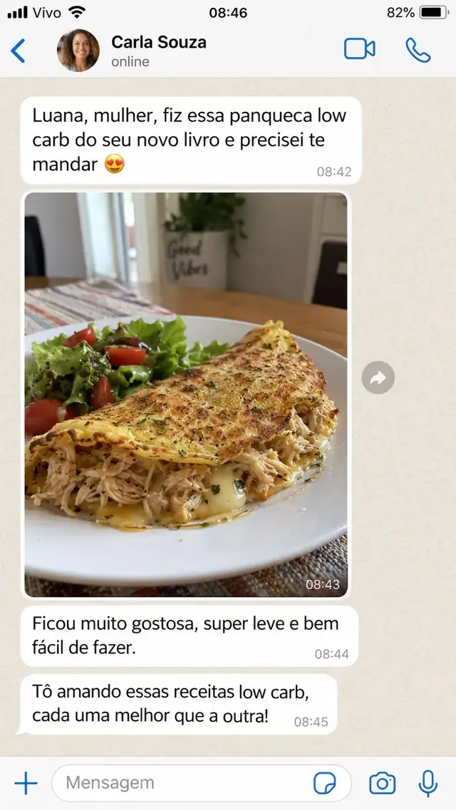 Mensagem de cliente