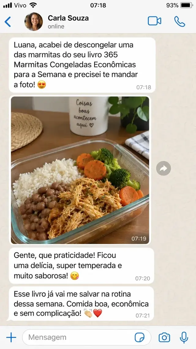 Mensagem de cliente