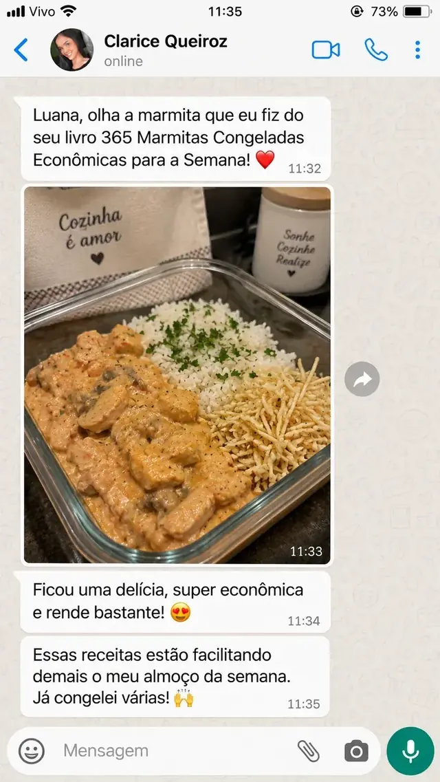 Mensagem de cliente