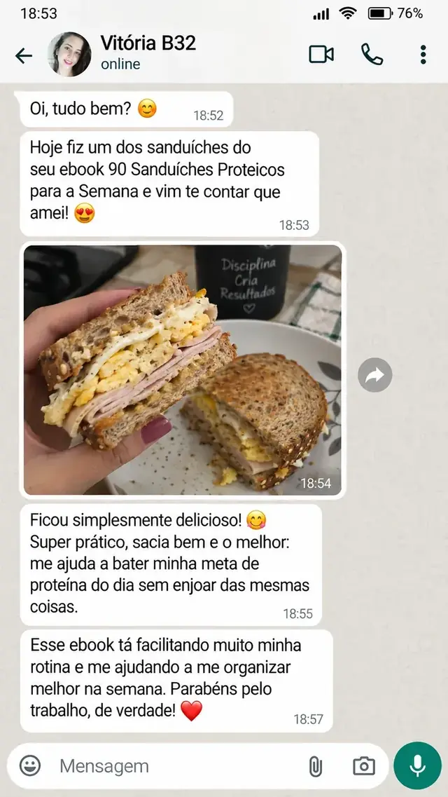Mensagem de cliente