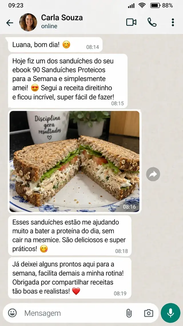 Mensagem de cliente