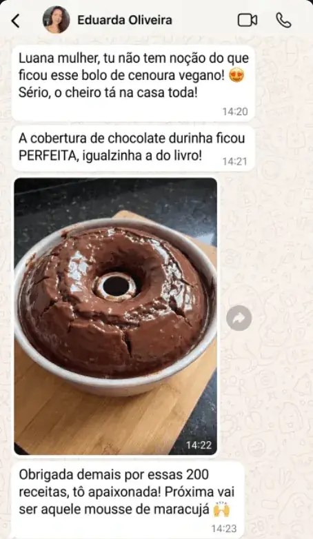 Mensagem de cliente