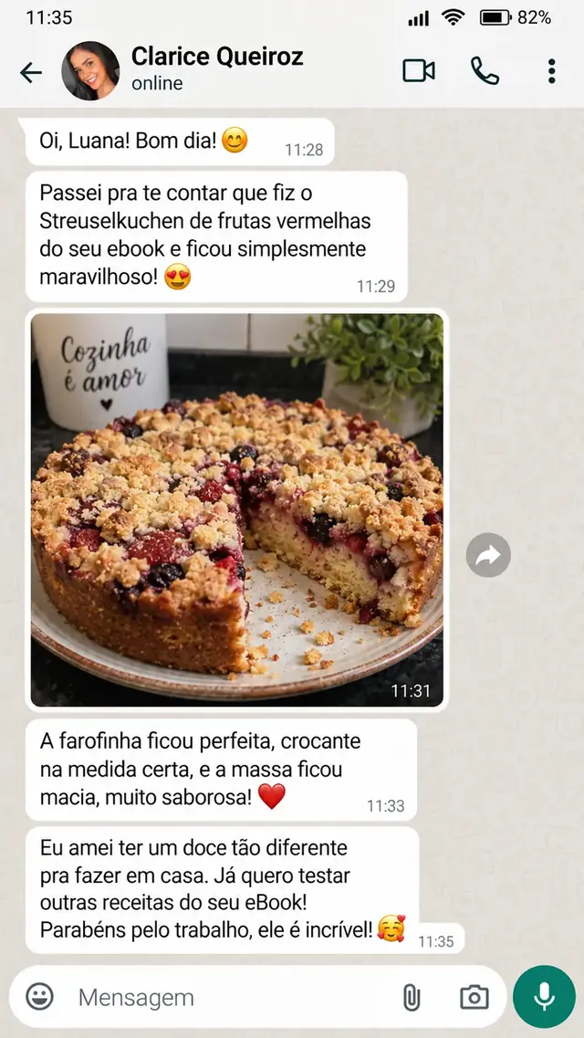 Mensagem de cliente