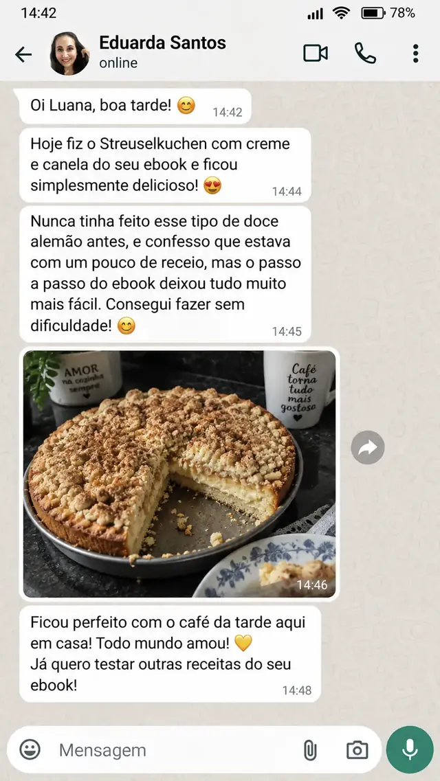 Mensagem de cliente
