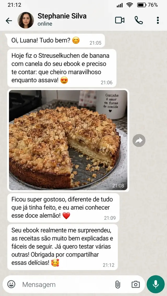 Mensagem de cliente
