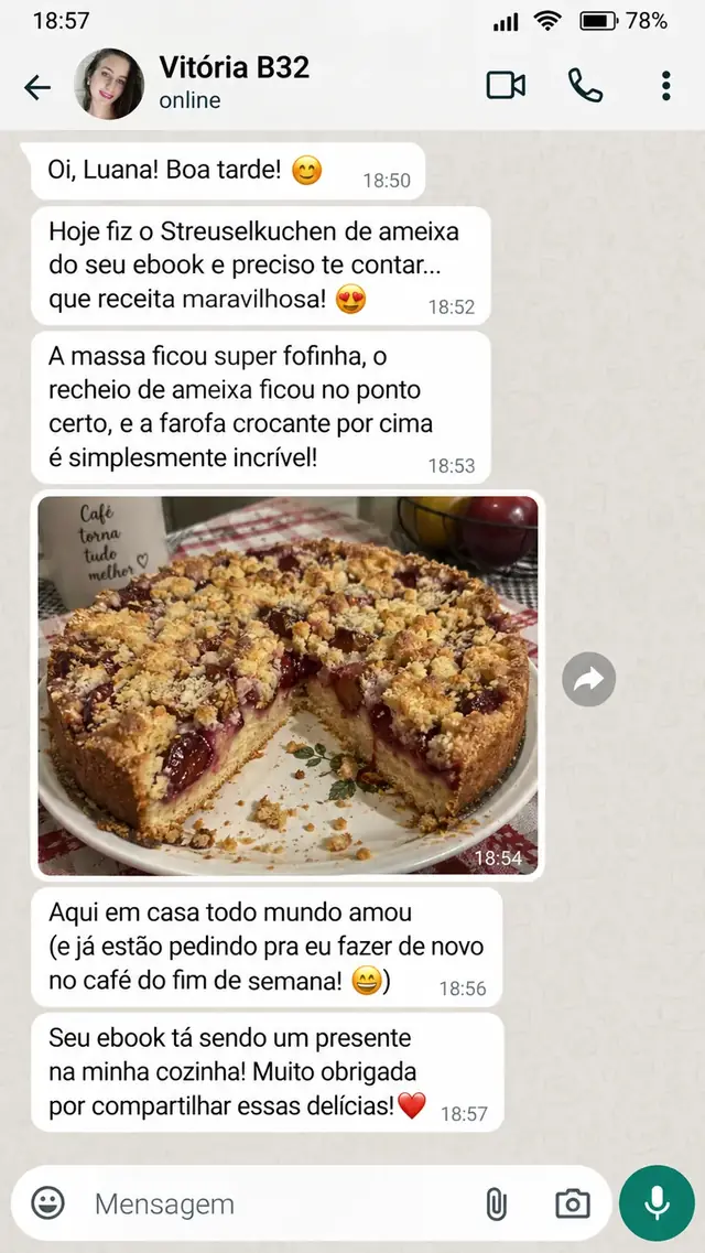 Mensagem de cliente
