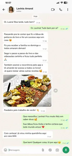 Mensagem de cliente