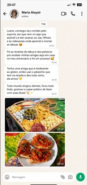 Mensagem de cliente