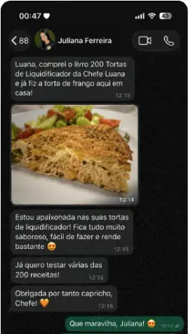 Mensagem de cliente
