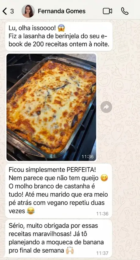 Mensagem de cliente