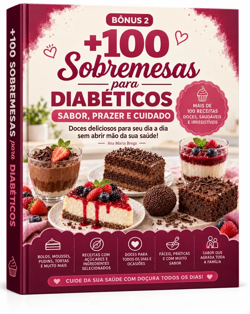 +100 Sobremesas para Diabéticos