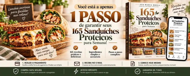 165 Sanduíches Proteicos para Semana