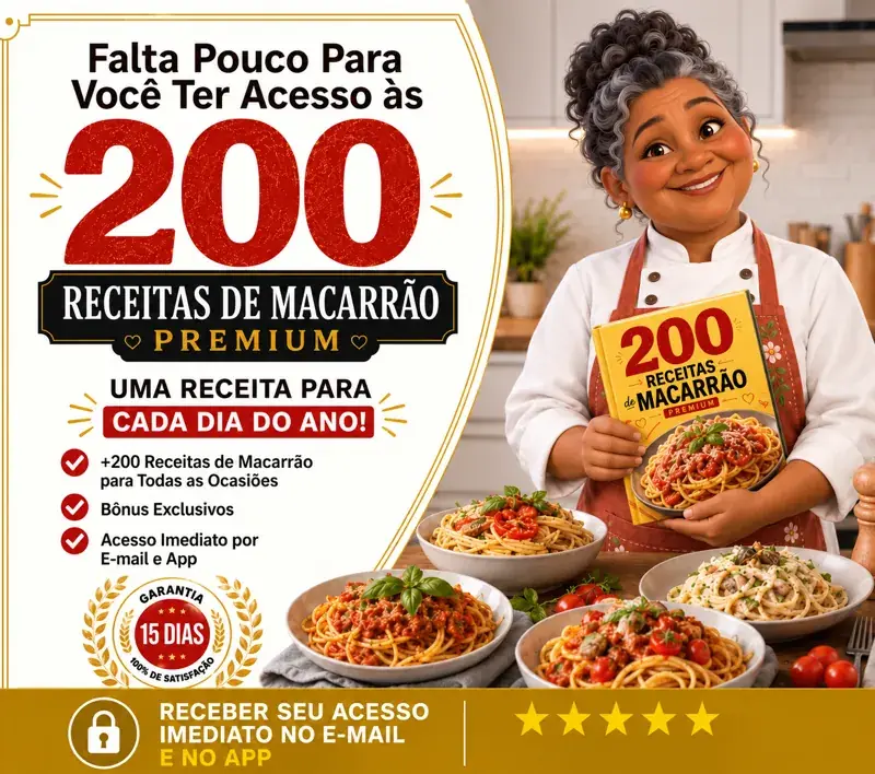 200 Receitas com Macarrão Premium
