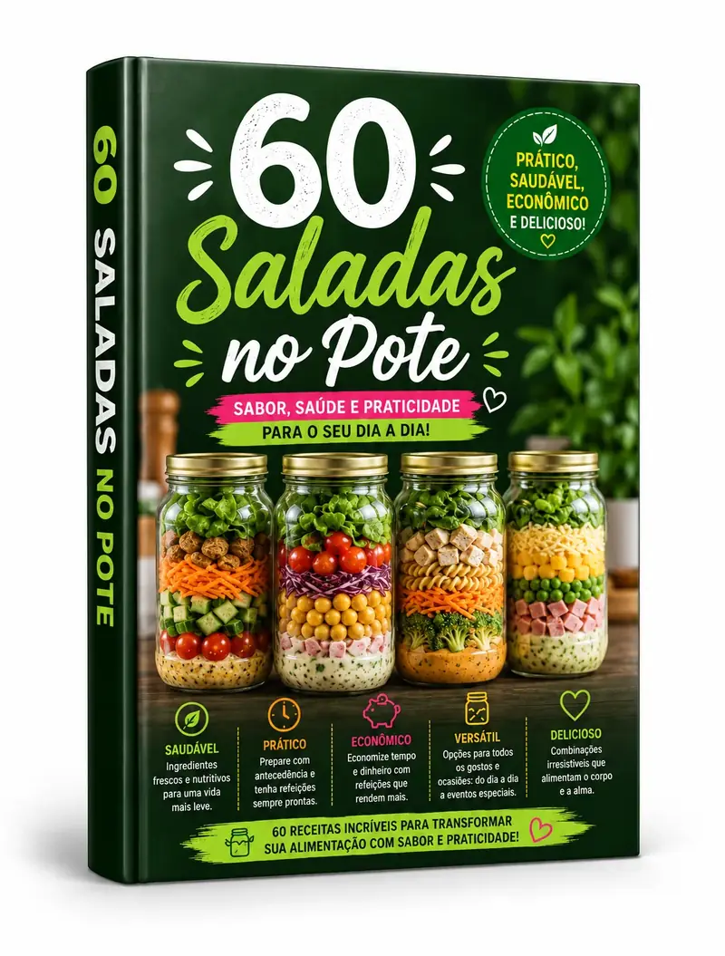 60 Saladas no Pote Fitness