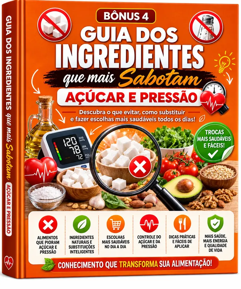 Guia dos Ingredientes que Mais Sabotam Açúcar e Pressão