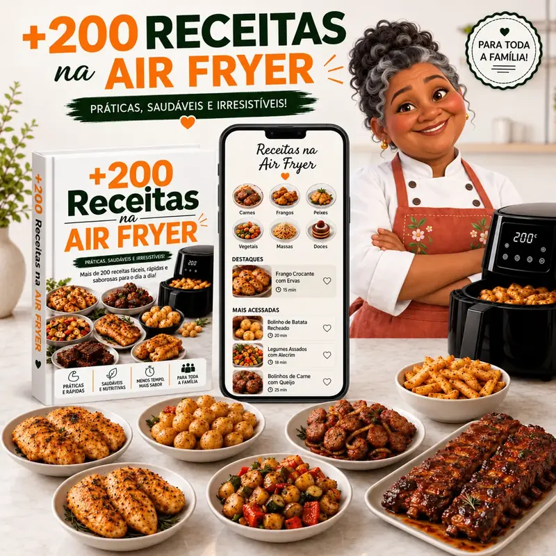 200 Receitas na Air Fryer
