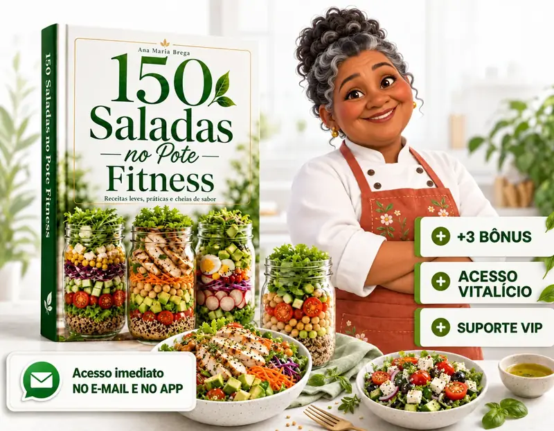+150 Saladas no Pote Fitness