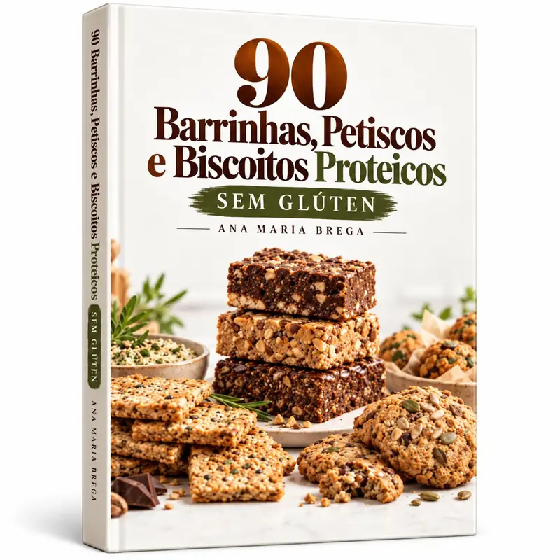 90 Barrinhas, Petiscos e Biscoitos Proteicos sem Glúten