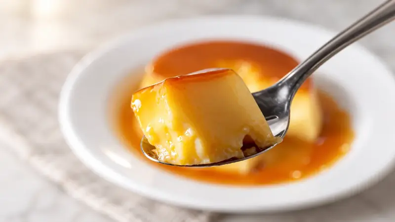 Pudim cremoso sem açúcar